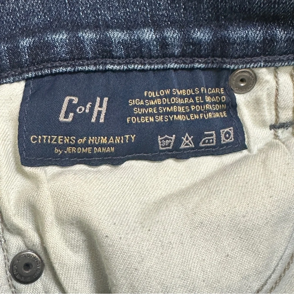 Citizens Of Humanity Distressed Skinny Jeans Size 27 Stretch Fit - Picture 9 of 10